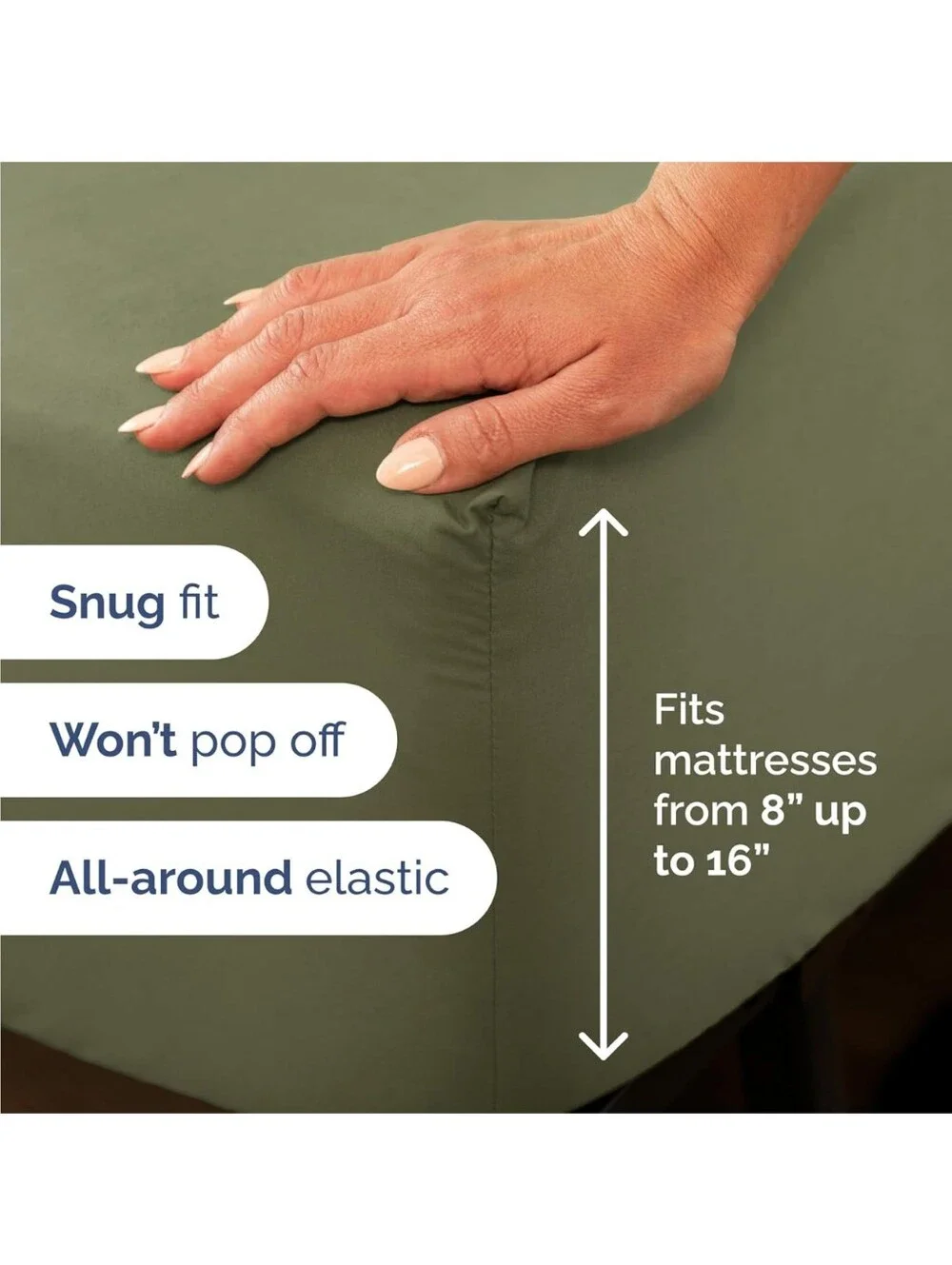 King Size Sage Green Bed Sheet